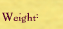 weight